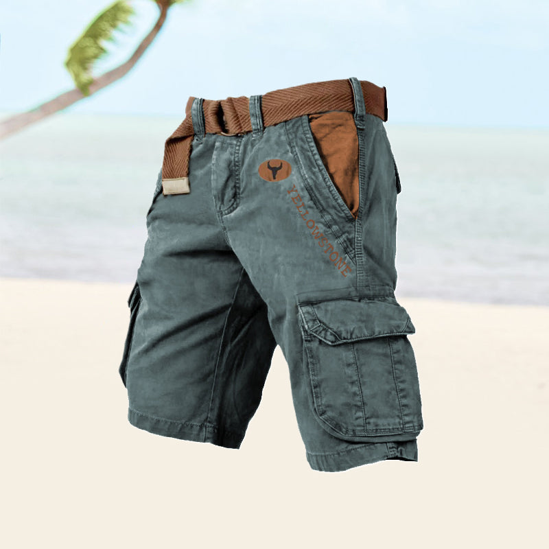 Mens Cargo Shorts Water Resistant Practical Fit