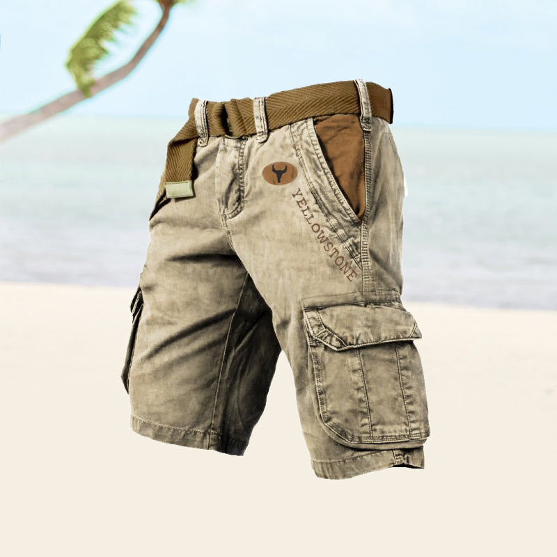 Mens Cargo Shorts Water Resistant Practical Fit