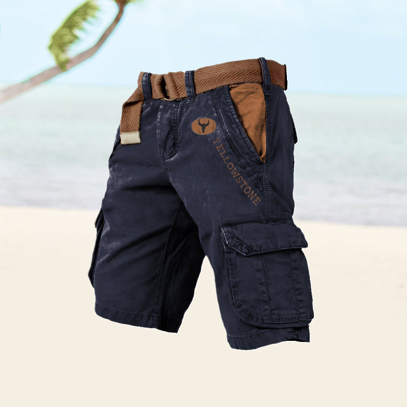 Mens Cargo Shorts Water Resistant Practical Fit