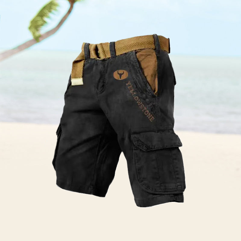 Mens Cargo Shorts Water Resistant Practical Fit