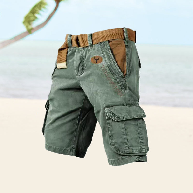 Mens Cargo Shorts Water Resistant Practical Fit