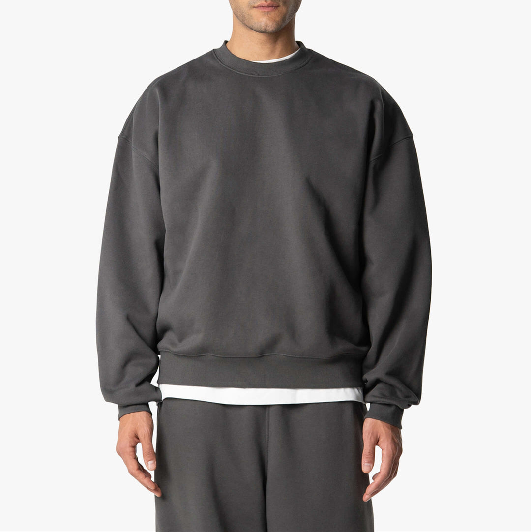 Mens Sweatshirt Heavy Cotton Comfortable Fit - BritishMode