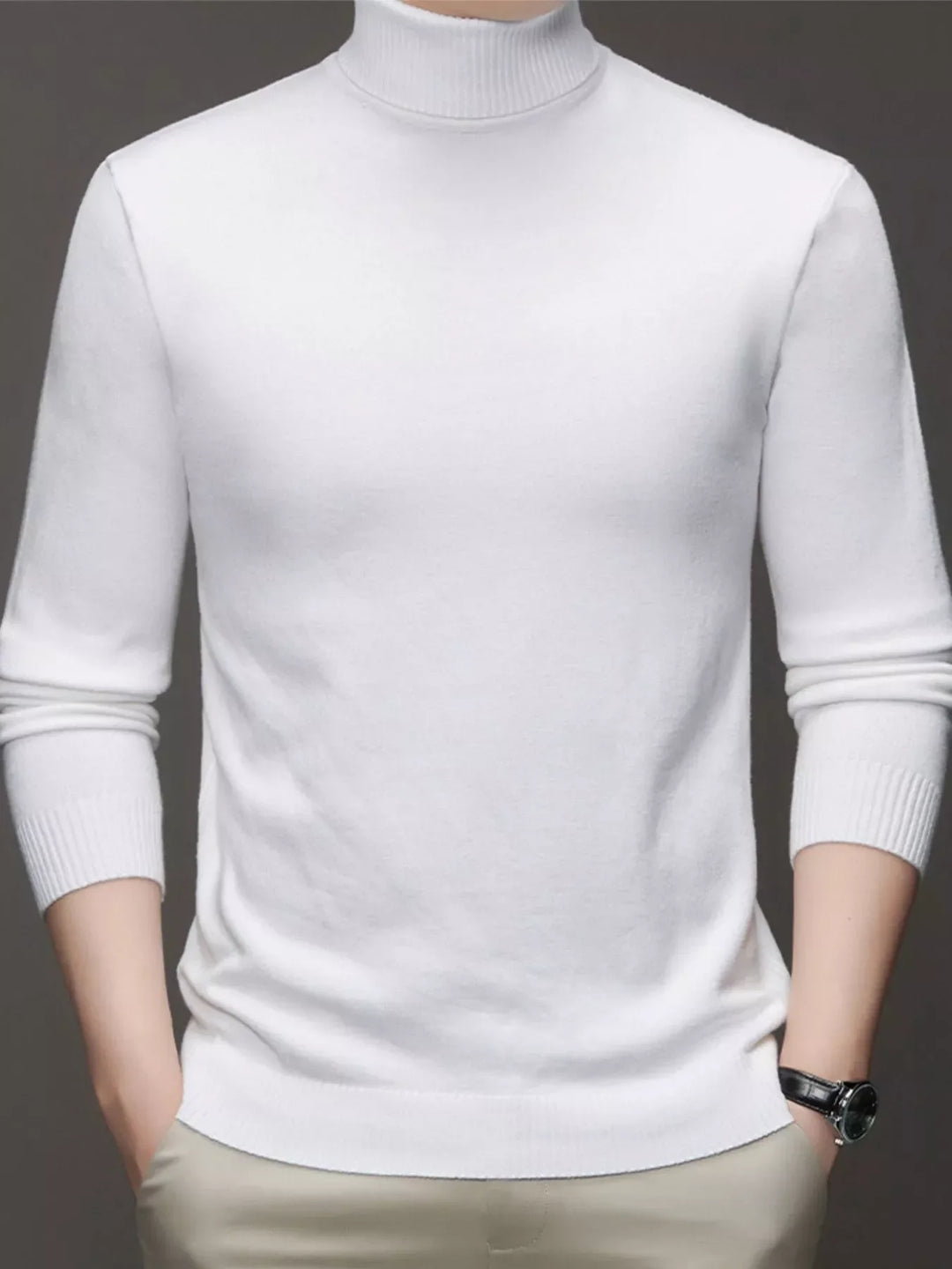 Mens Knit Sweater Crew Neck Large Fit