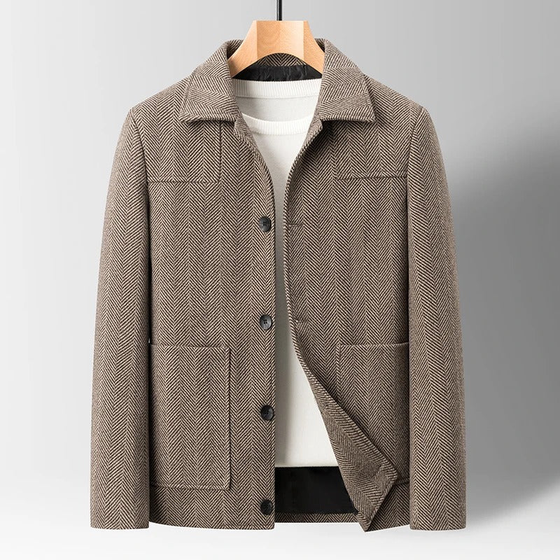 Mens Herringbone Jacket Classic Fit