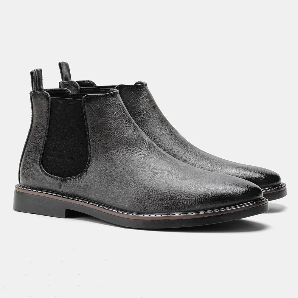 Mens Chelsea Boots Waterproof with Elastic Side Panels