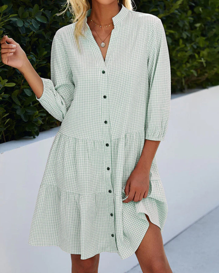 Womens Sundress Checked Classic Fit