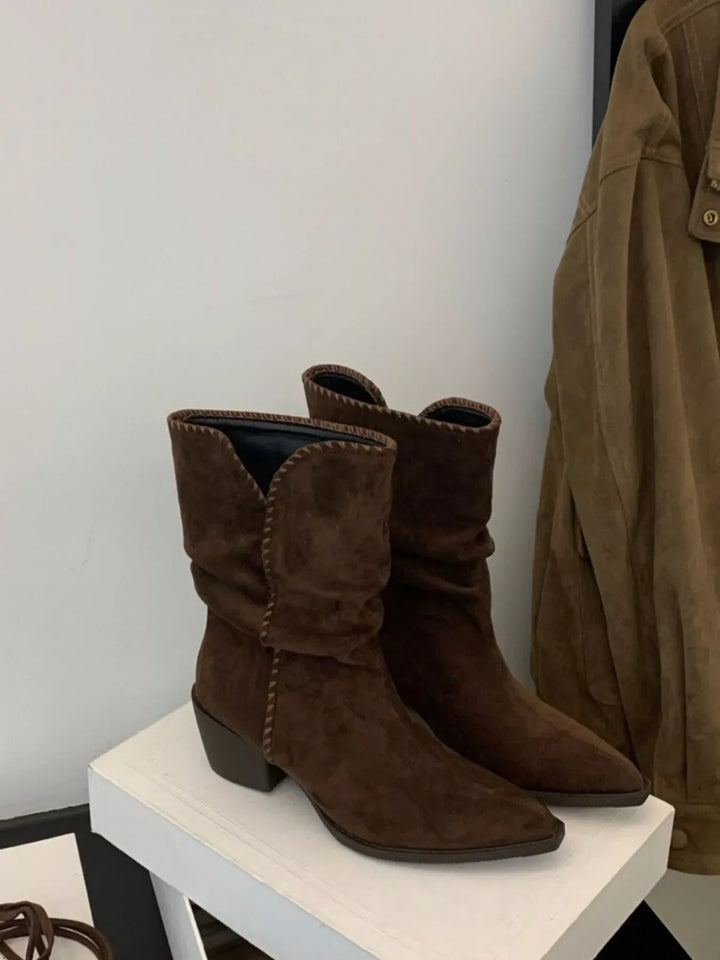 Womens Ankle Boots High Heel Elegant Fit