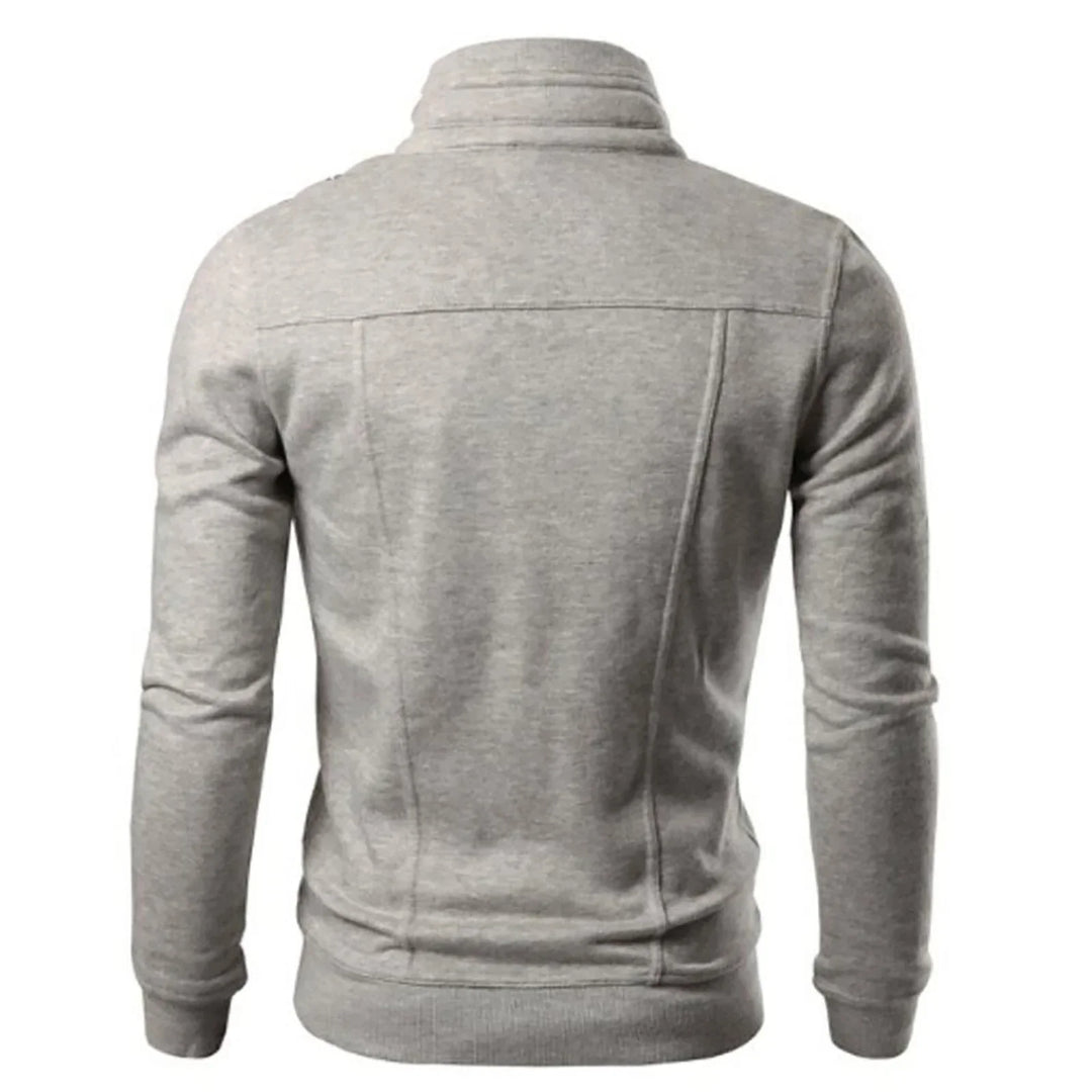 Mens Slim Fit Zip-Up Casual Jacket