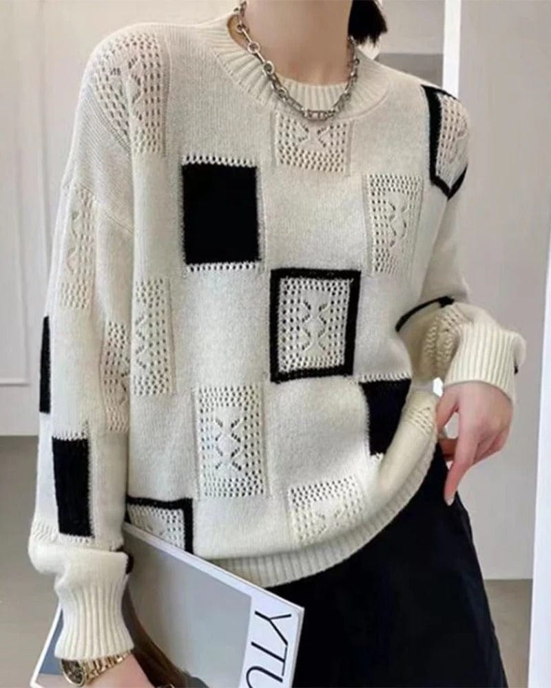 Womens Winter Knit Jumper Comfortable Fit - BritishMode