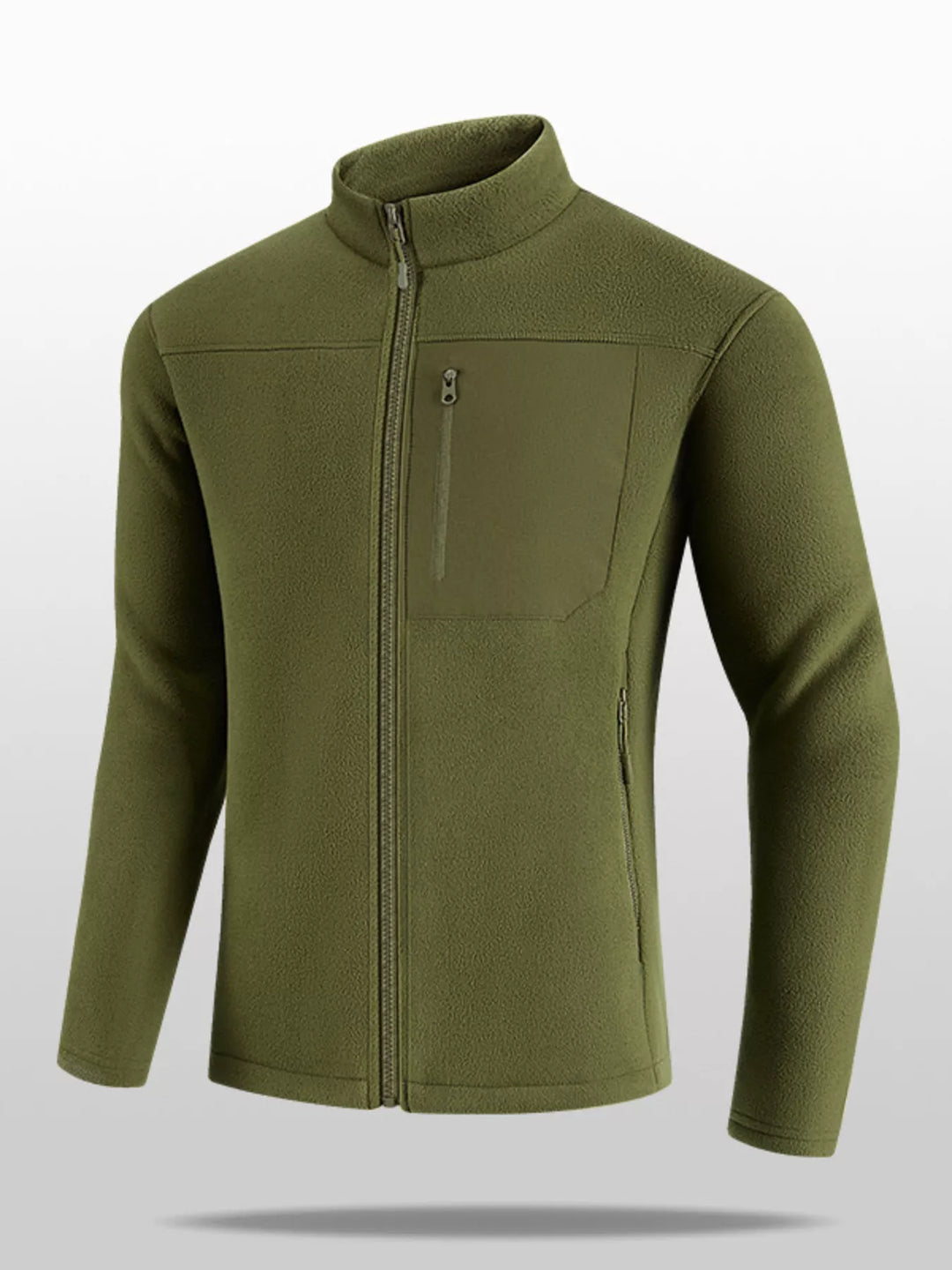 Mens Hooded Jacket Zip-Up Relaxed Fit