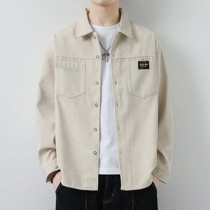Unisex Casual Corduroy Jacket Relaxed Fit