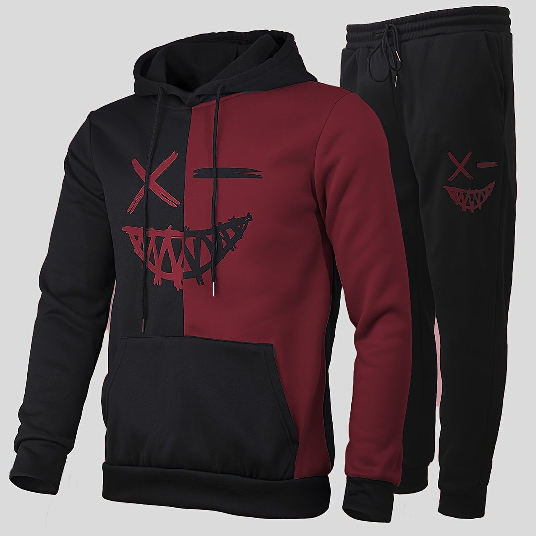 Unisex Hoodie and Sweatpants Set Cotton Relaxed Fit