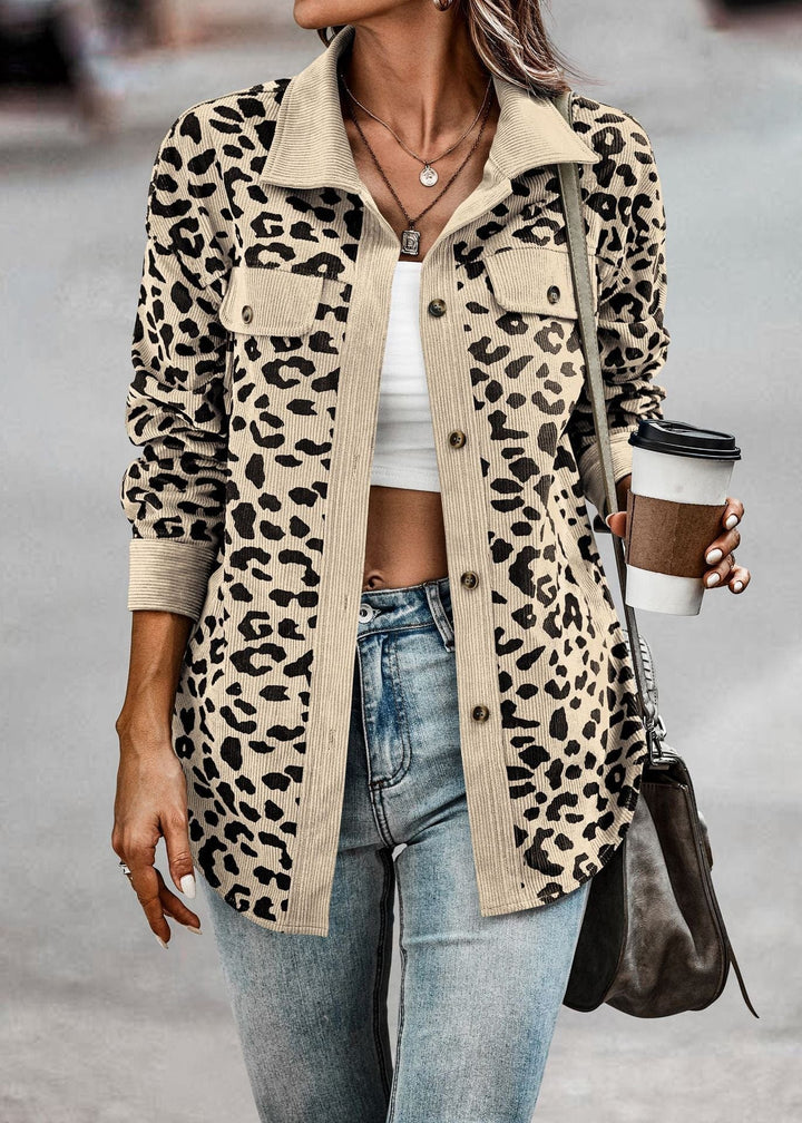Womens Leopard Print Coat High Quality Spring Fit - BritishMode