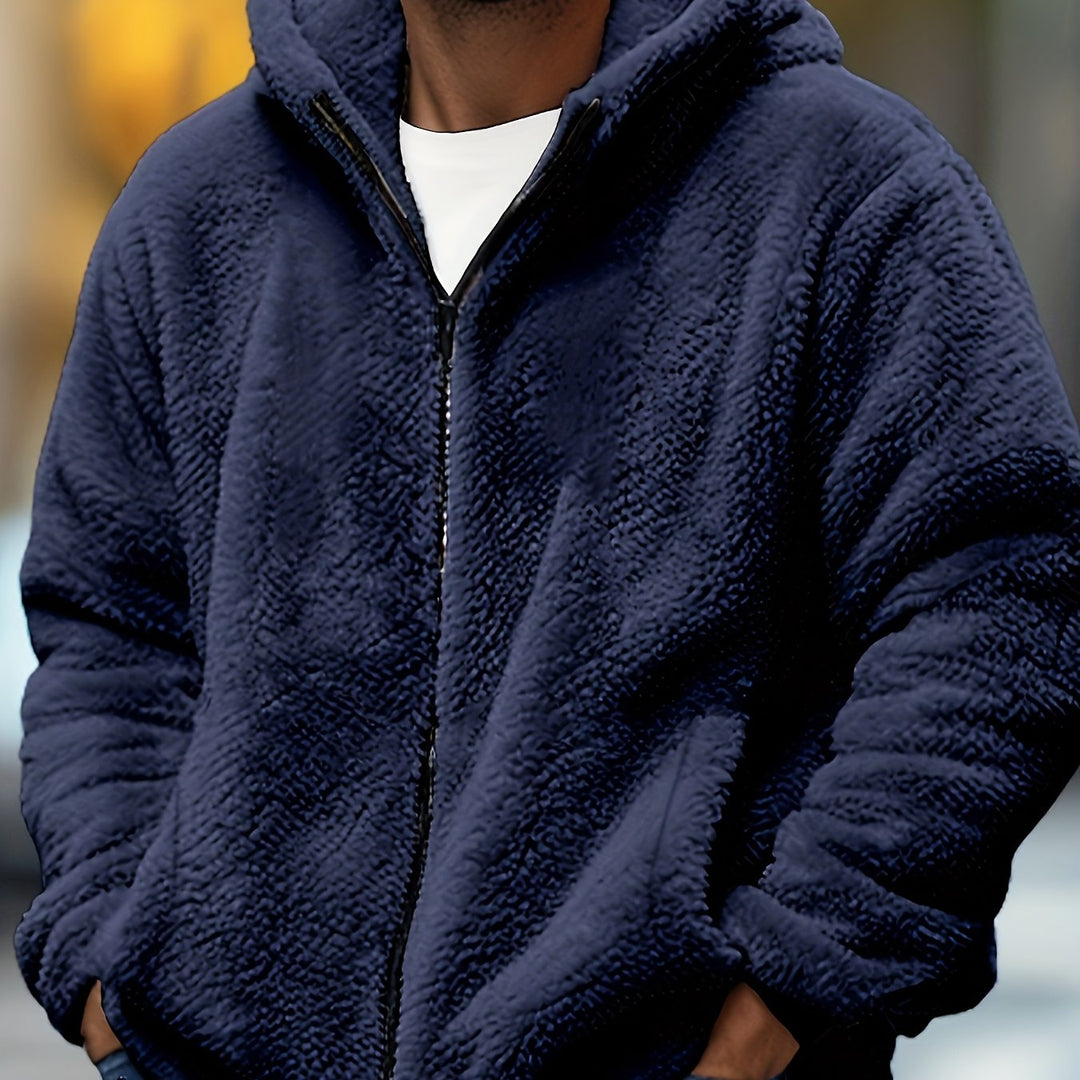 Mens Plus Size Zip-Up Hoodie Casual Comfort Fit