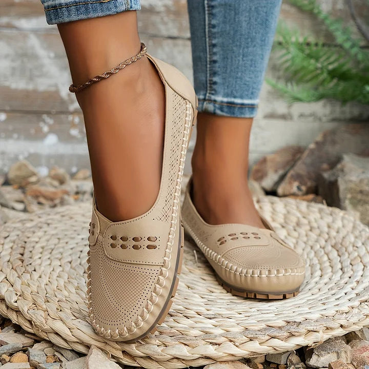 Womens Orthopedic Loafers with Cushioned Insole Slip-On