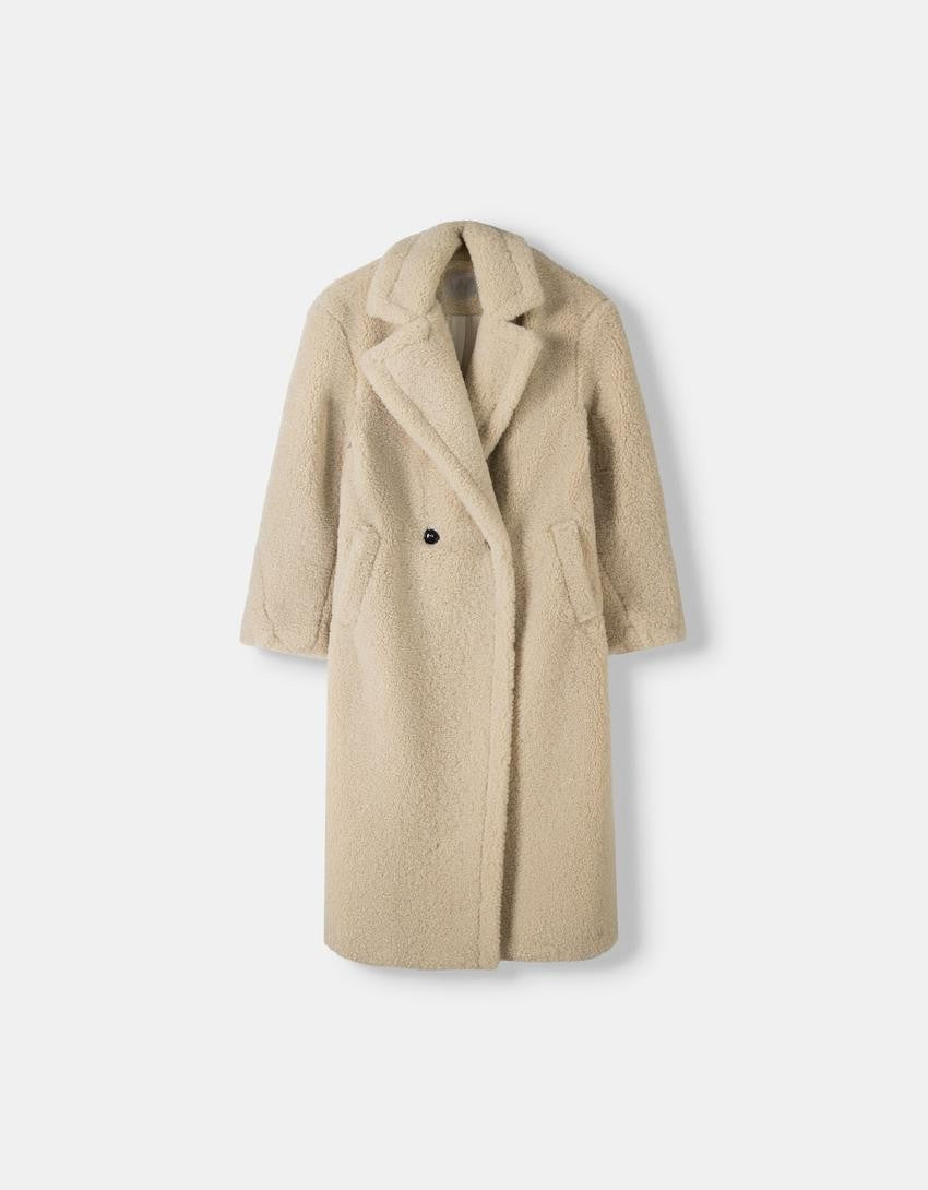 Womens Oversized Teddy Jacket Warm Soft Fit