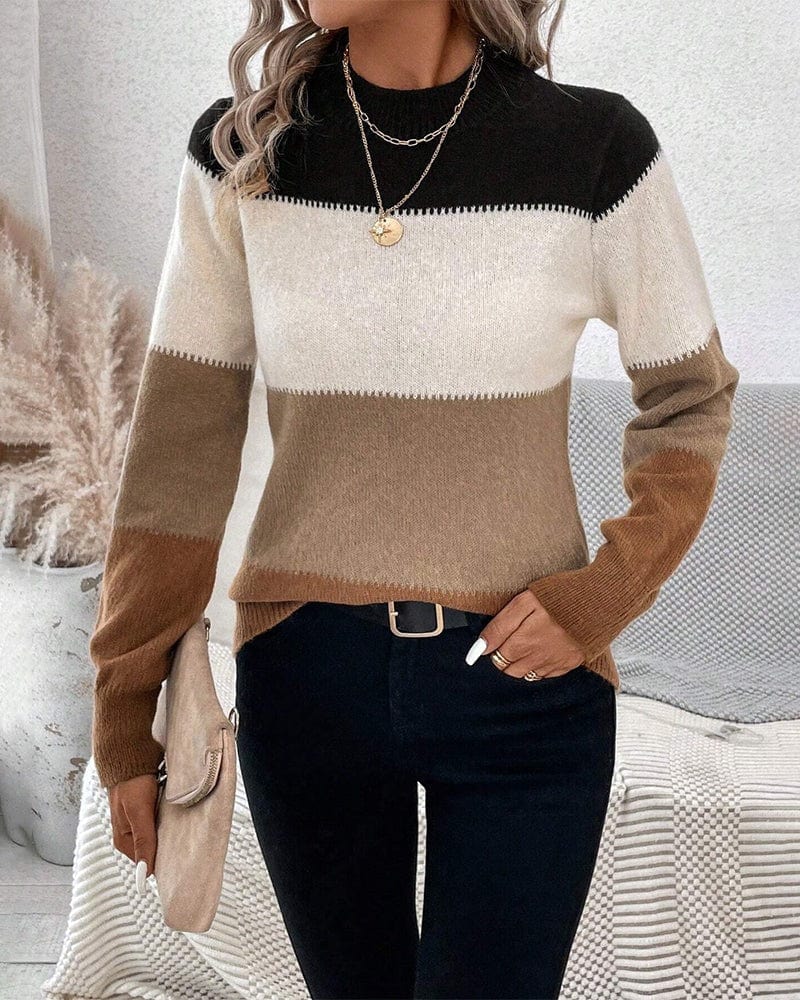 Womens Cozy Knit Sweater Classic Fit