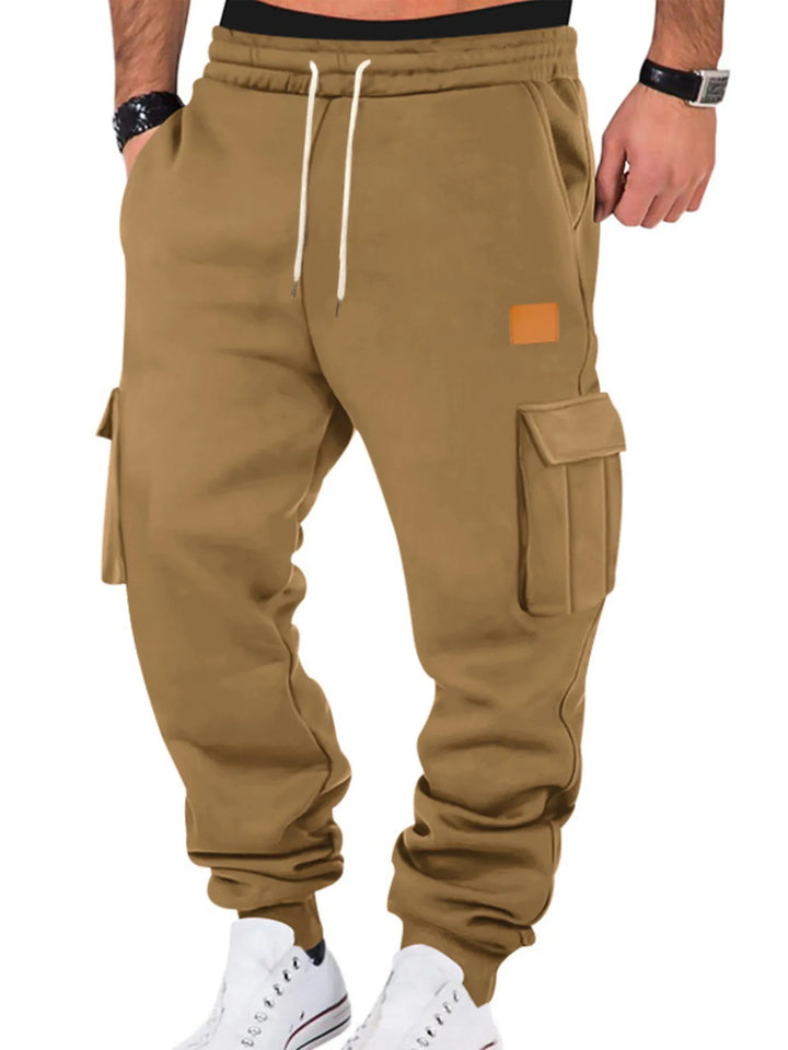 Mens Cargo Joggers Elastic Waist Relaxed Fit Plus Size