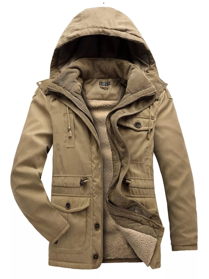 Mens Waterproof Hoodie Coat Warm Fit