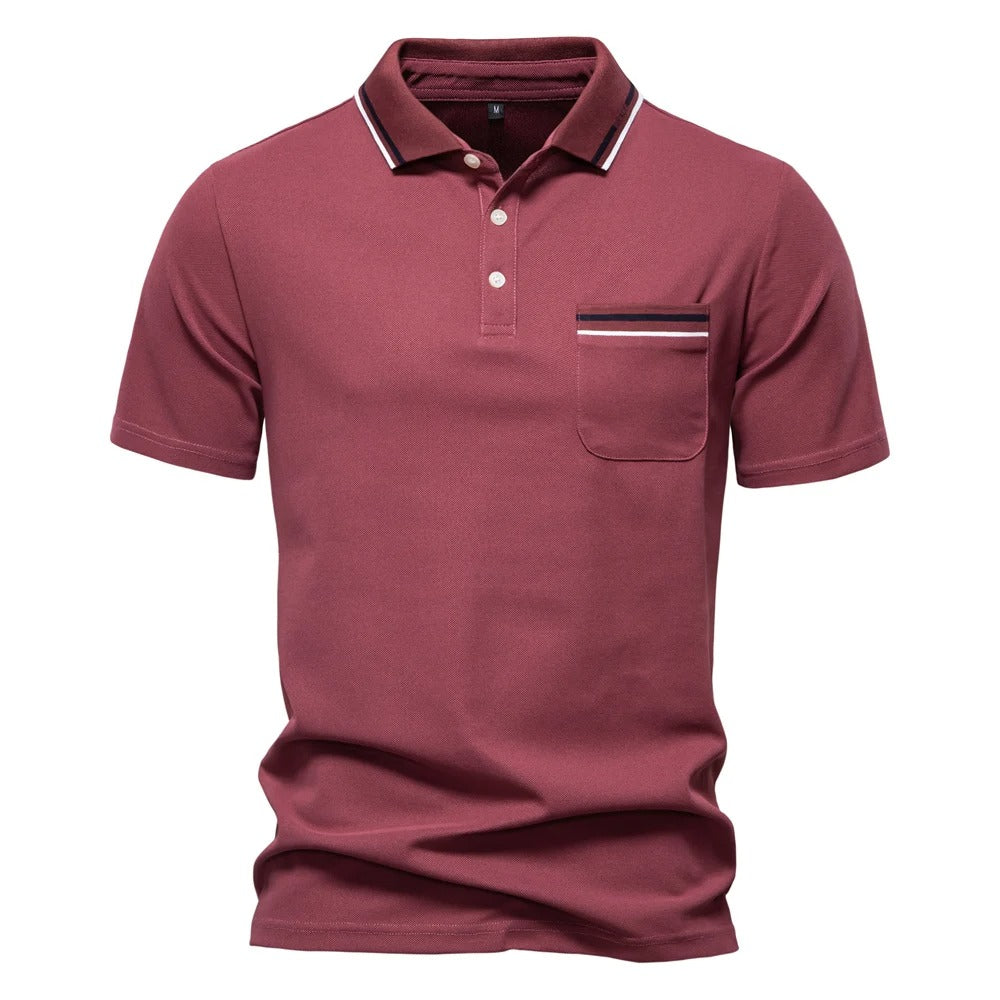 Mens Polo Shirt Classic Fit Cotton