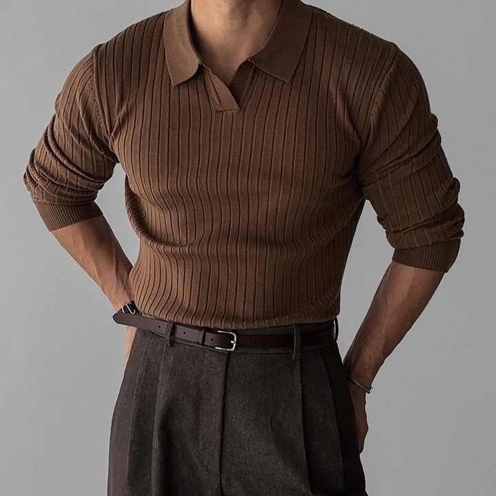 Mens Polo Shirt Cotton Blend Slim Fit