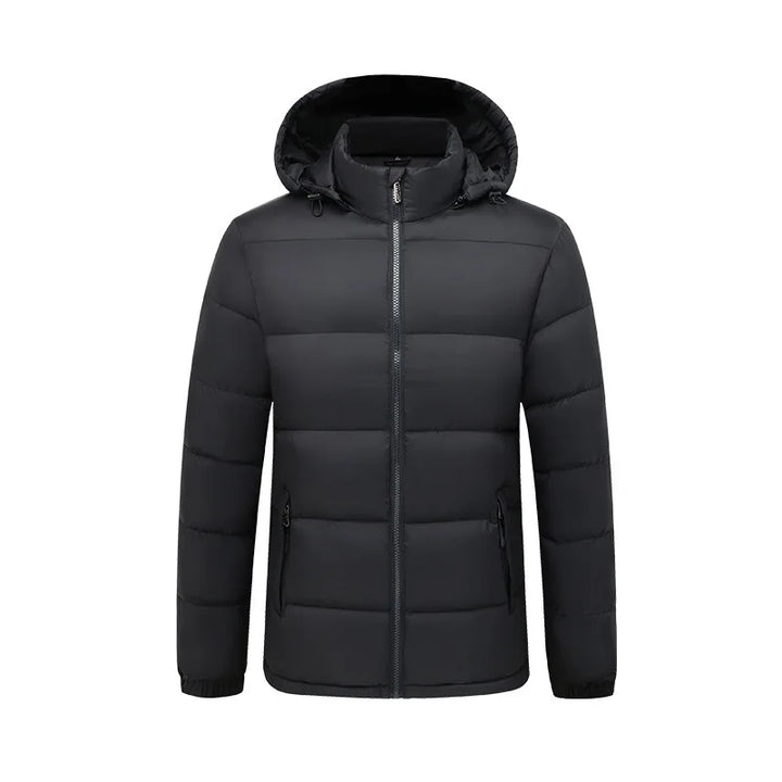 Mens Padded Hoodie Jacket Classic Fit