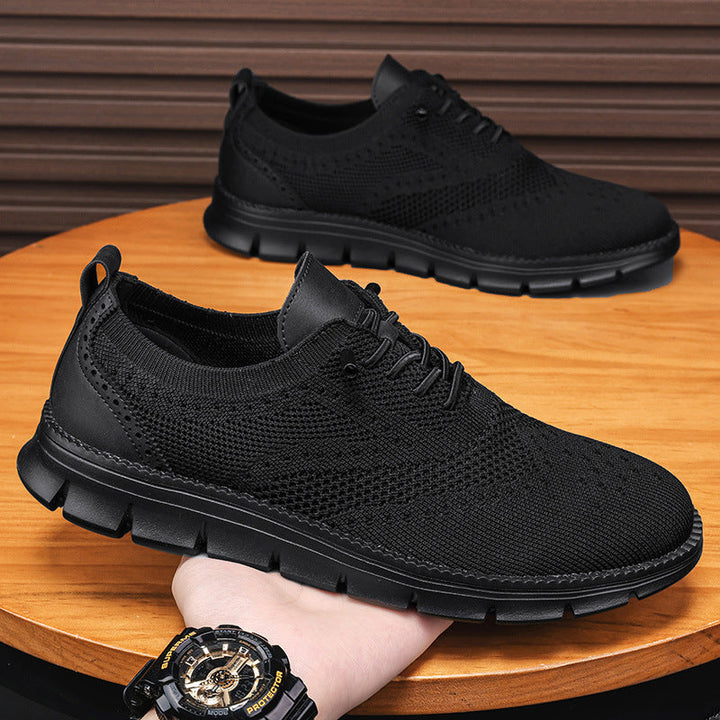 Mens Oxford Sneakers Breathable Mesh Upper