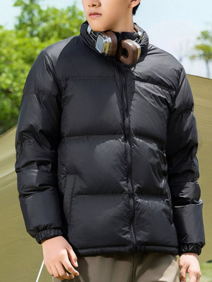 Unisex Down-Filled Jacket Large Size Insulated Warm - BritishMode