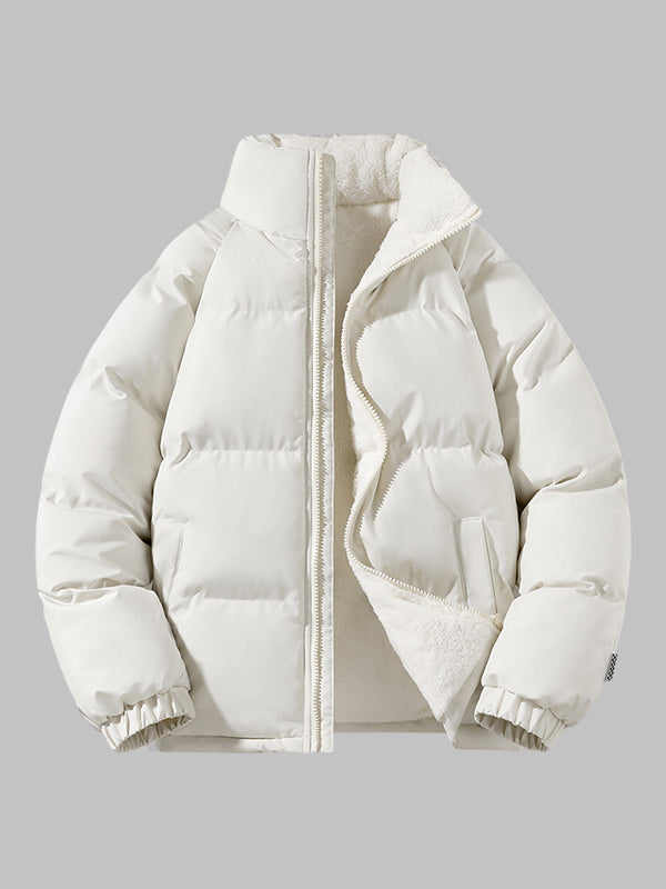 Mens Puffer Jacket Fleece Lined Oversized Fit