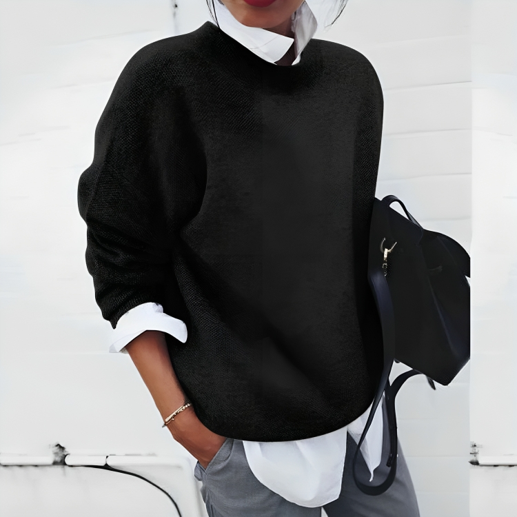 Womens Cashmere Crew Neck Sweater Warm Fit