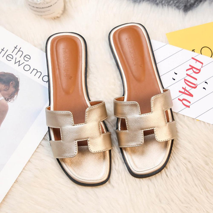Womens Sandals Modern H-Design Slip-On