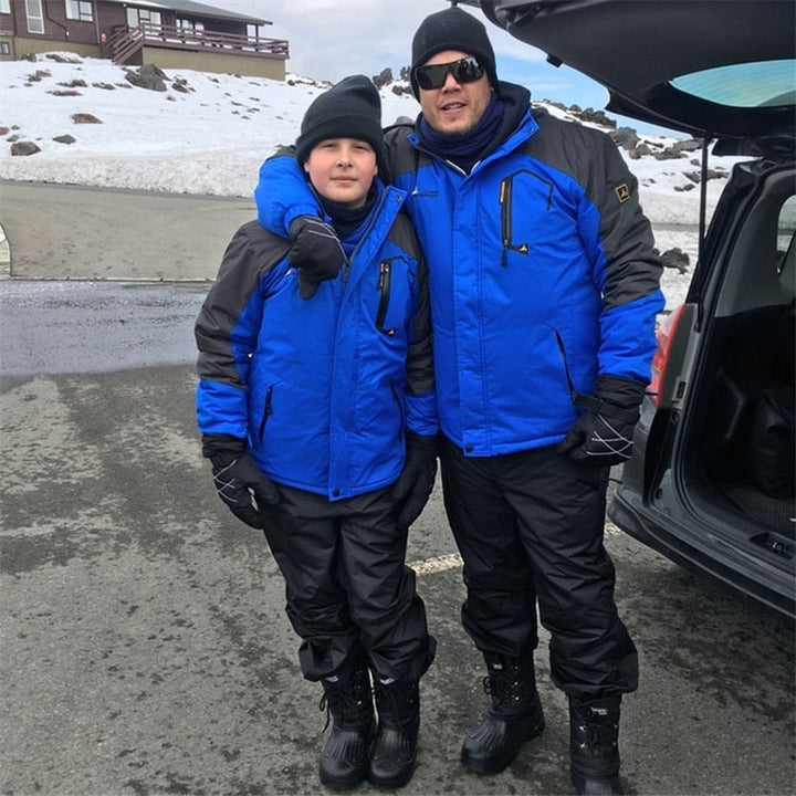 Mens Windproof Winter Jacket Insulated Warm Fit