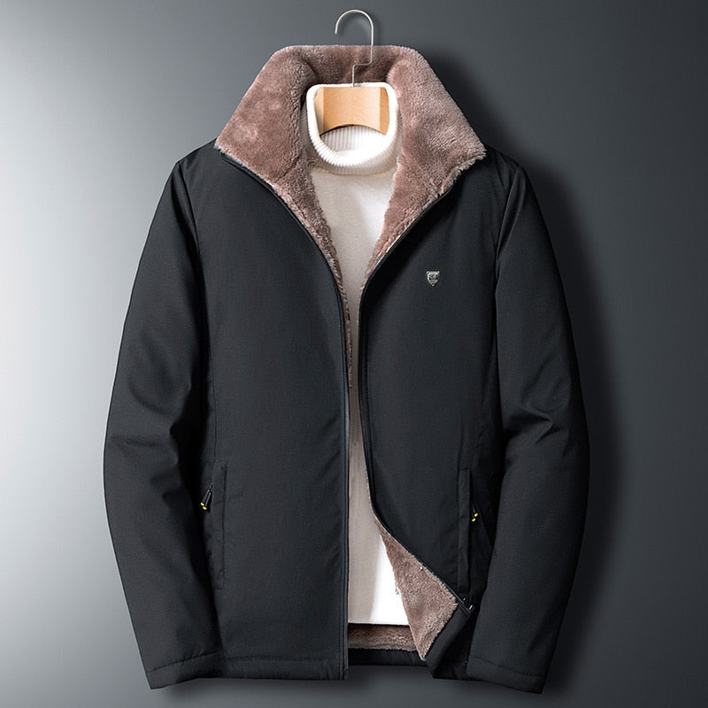 Mens Parka Insulated Water-Resistant Hooded