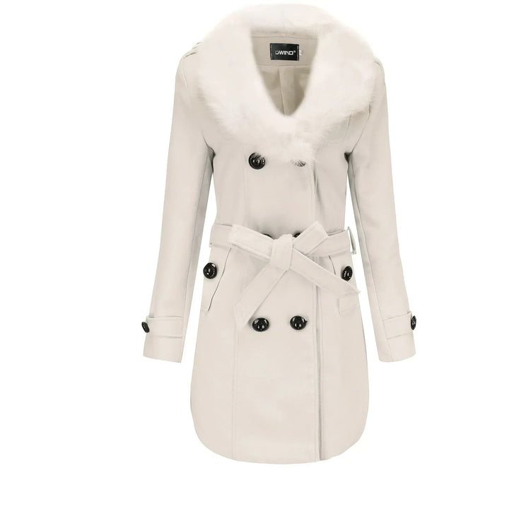 Womens Wool Winter Coat Velvet Warm Fit