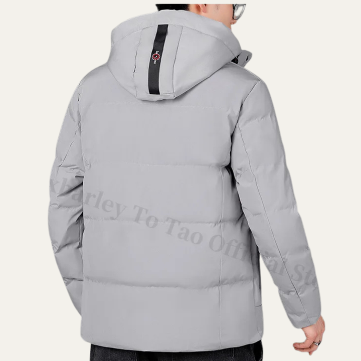 Mens Hooded Puffer Jacket Thick Warm Insulated