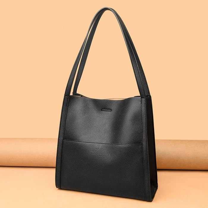 Womens Vegan Leather Shoulder Bag Handmade