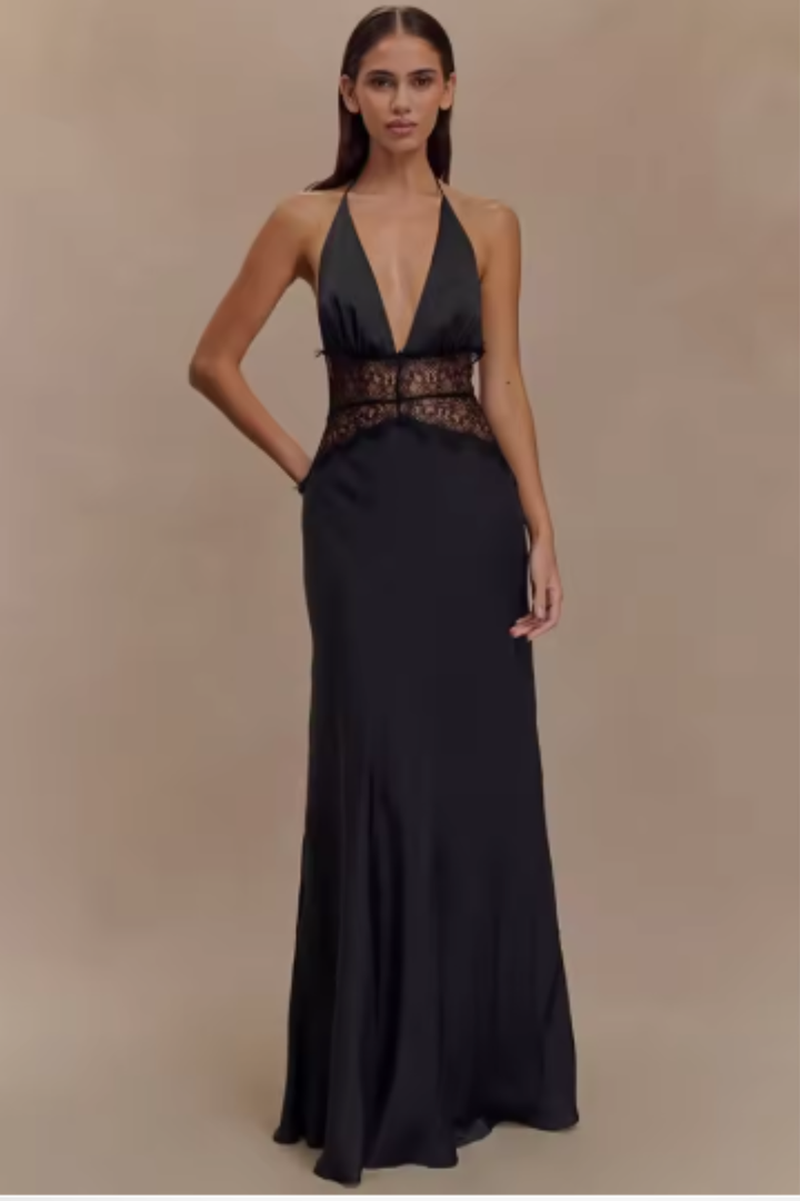 Womens Maxi Dress Elegant Fit