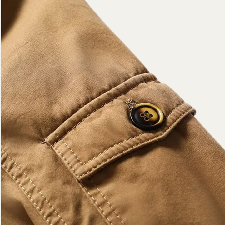 Mens Hooded Parka Jacket with Fleece Lining Winter Fit