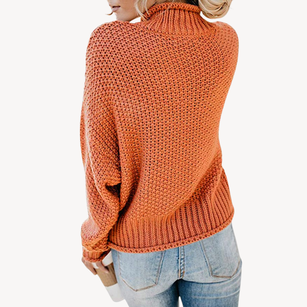 Womens Knit Pullover Sweater Relaxed Fit