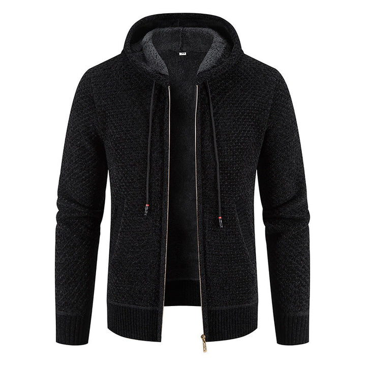 Womens Hooded Cardigan Knit Trendy Design