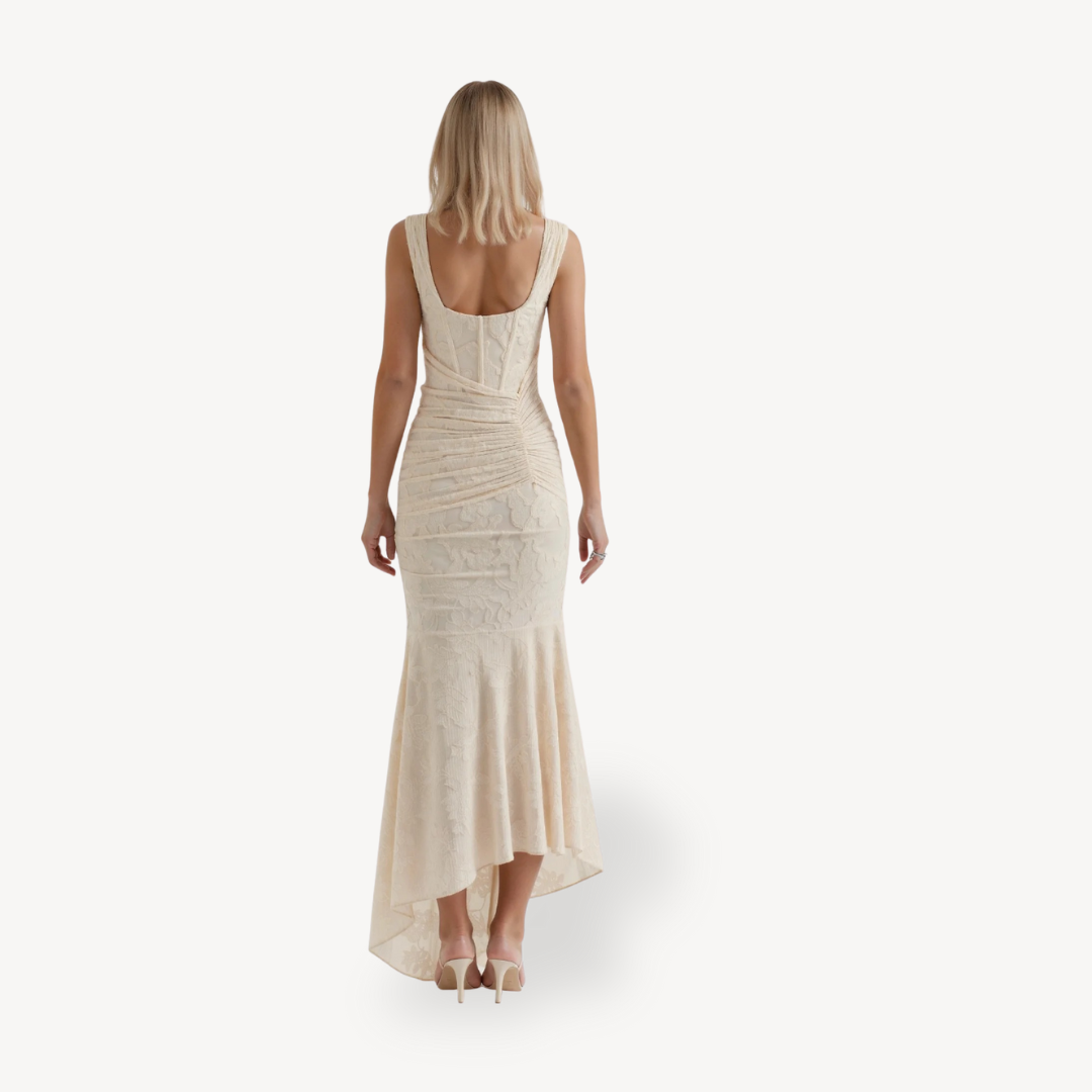 Womens Corset Bustier Dress Fishtail Maxi Style