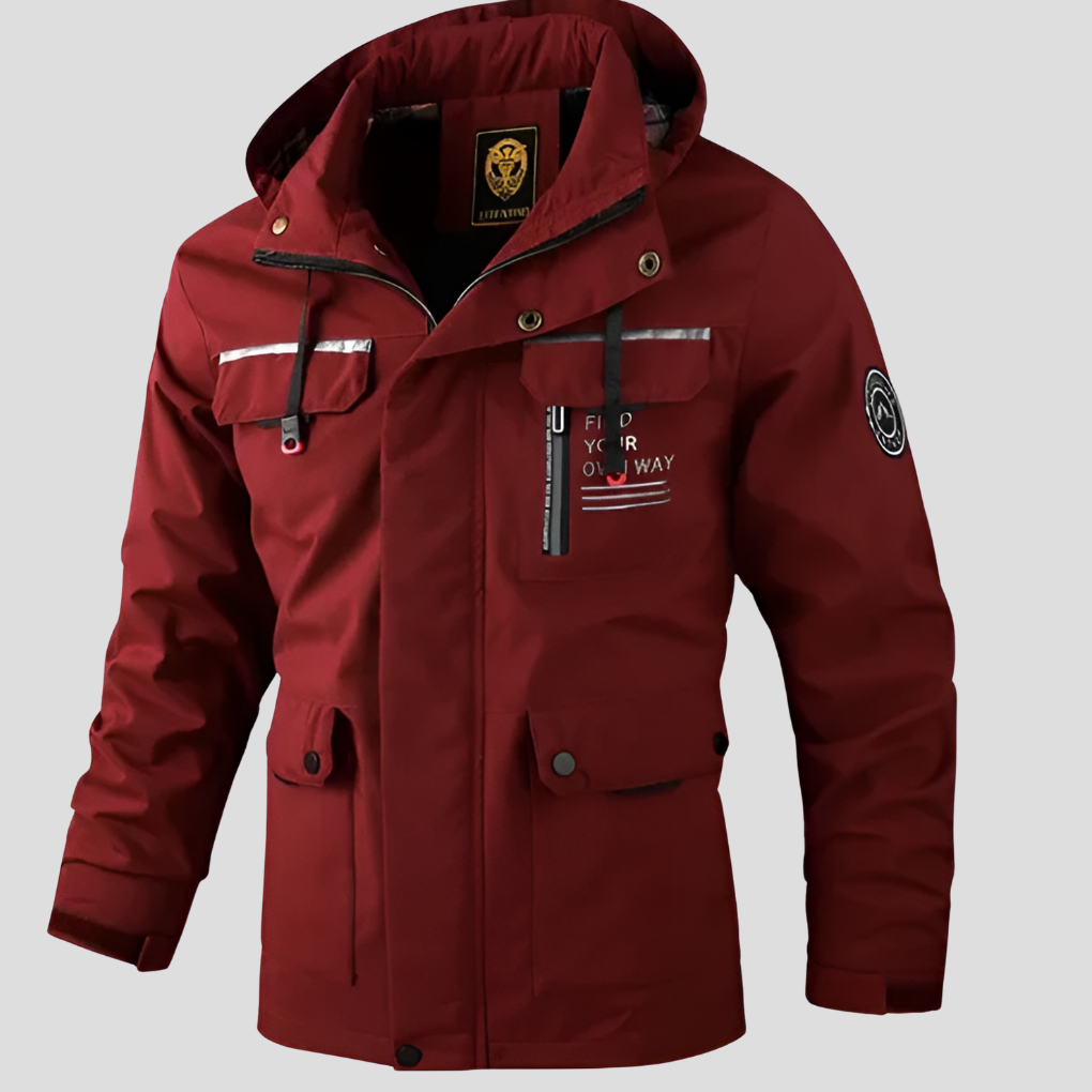 Mens Winter Jacket Weather-Resistant Functional Fit