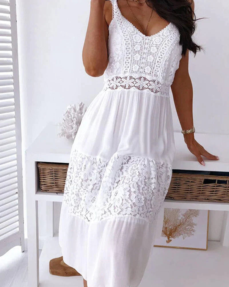 Womens Sleeveless Summer Dress Lightweight Chic Fit - BritishMode