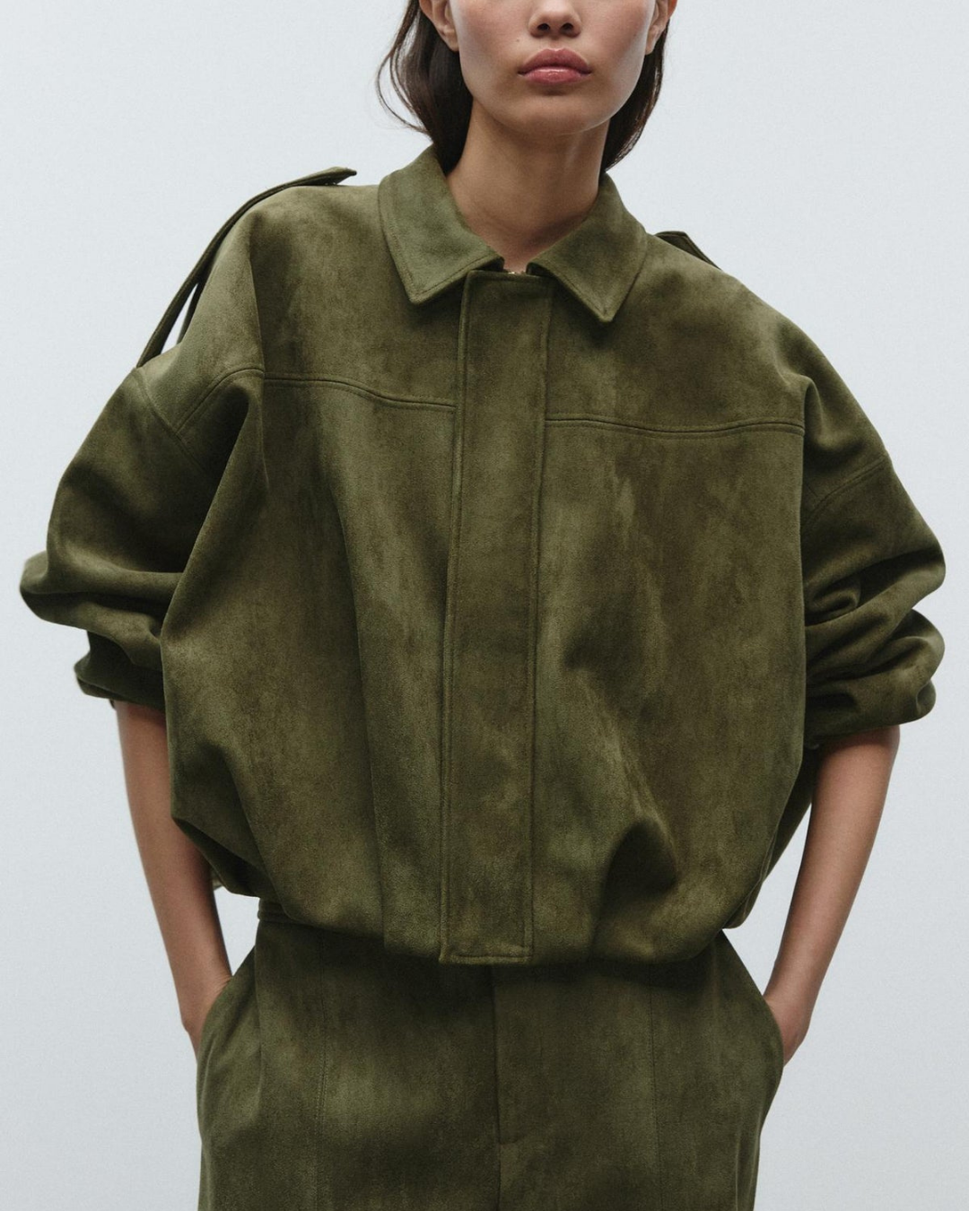 Womens Crop Jacket Casual Fit
