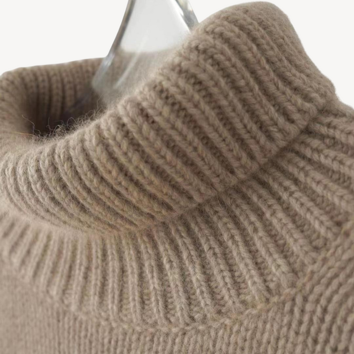 Womens Knit Turtleneck Sweater Soft Fabric