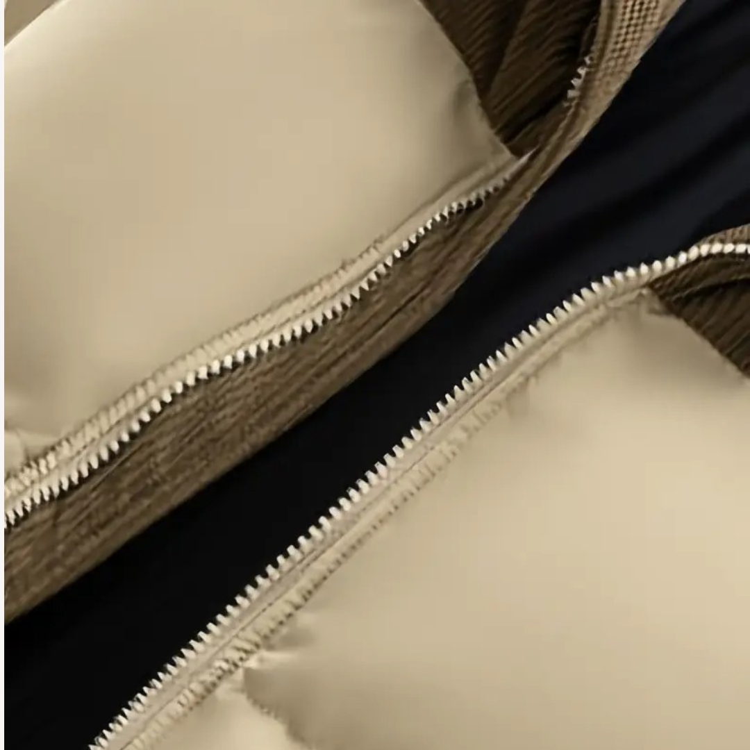 Mens Puffer Jacket Corduroy Hooded Casual Fit