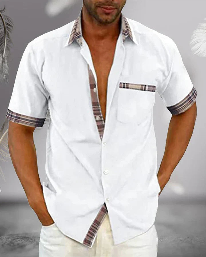 Mens Casual Shirt Cotton Modern Fit - BritishMode