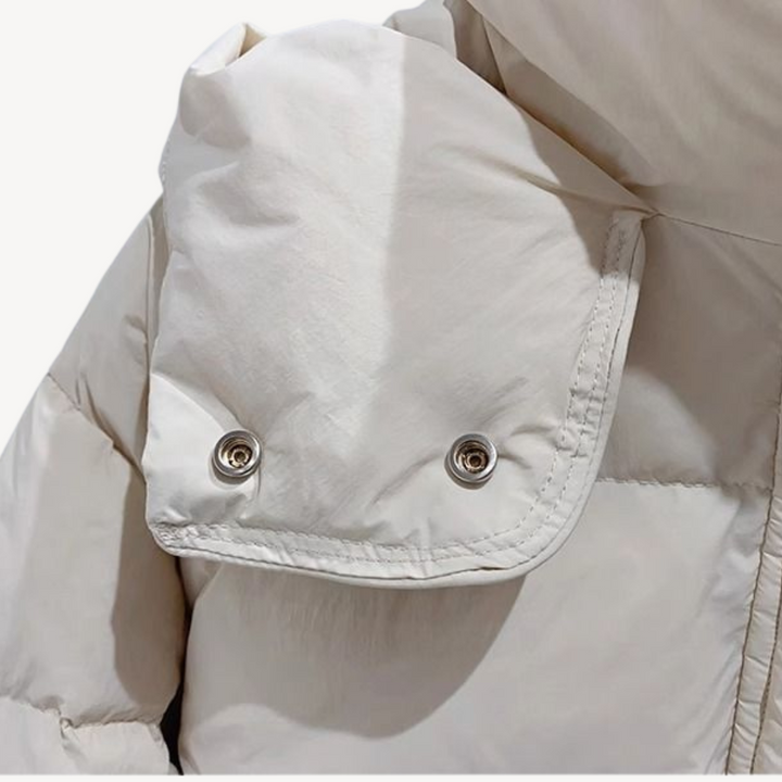 Womens Puffer Jacket with Hood Quilted Fit