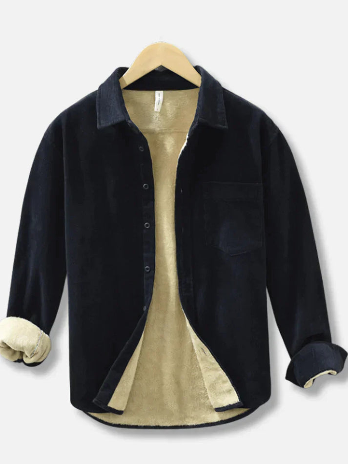 Mens Jacket with Fleece Lining Regular Fit