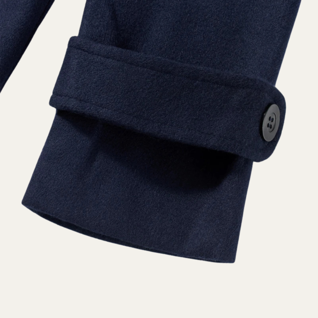 Mens Wool Duffle Coat Warm Winter Fit